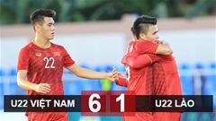 U22 Việt Nam 6-1 U22 Lào: Thầy trò Park Hang Seo vững ngôi đầu bảng B SEA Games 30